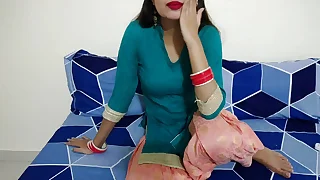 Hot beautiful Milf bhabhi roleplay sex with na